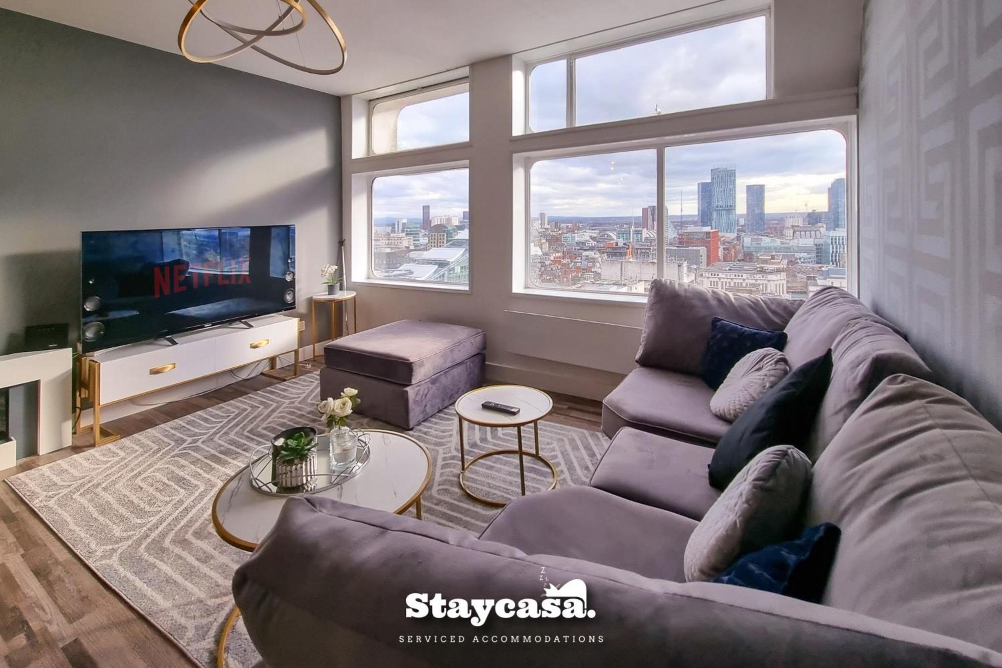 Luxury Penthouse Manchester Skyline 23Rd Floor Extérieur photo